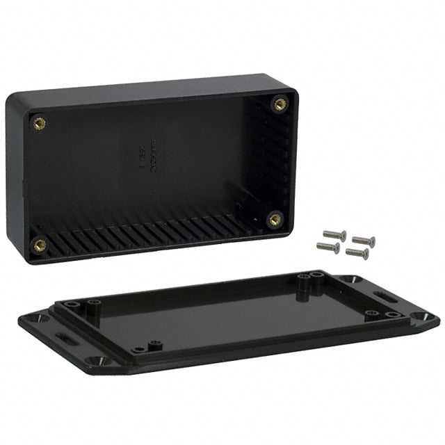 BOX PLASTIC BLK 4.41"L X 2.44"W
