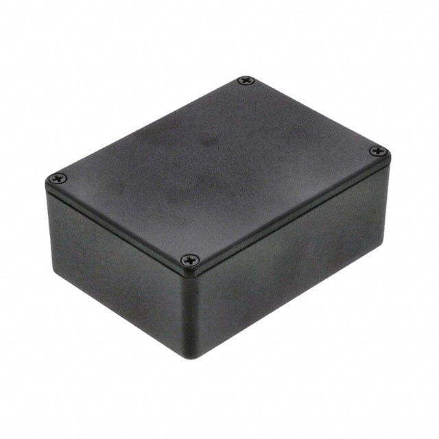 BOX ALUM BLACK 4.34"L X 3.23"W